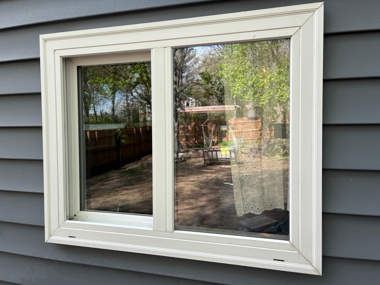 Freshly cleaned windows on a TruShine Pro job site